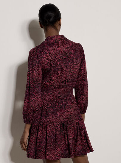 Blurred Spot Shirt Mini Dress
