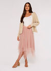Tulle Hanky Midi Skirt, Pink, large