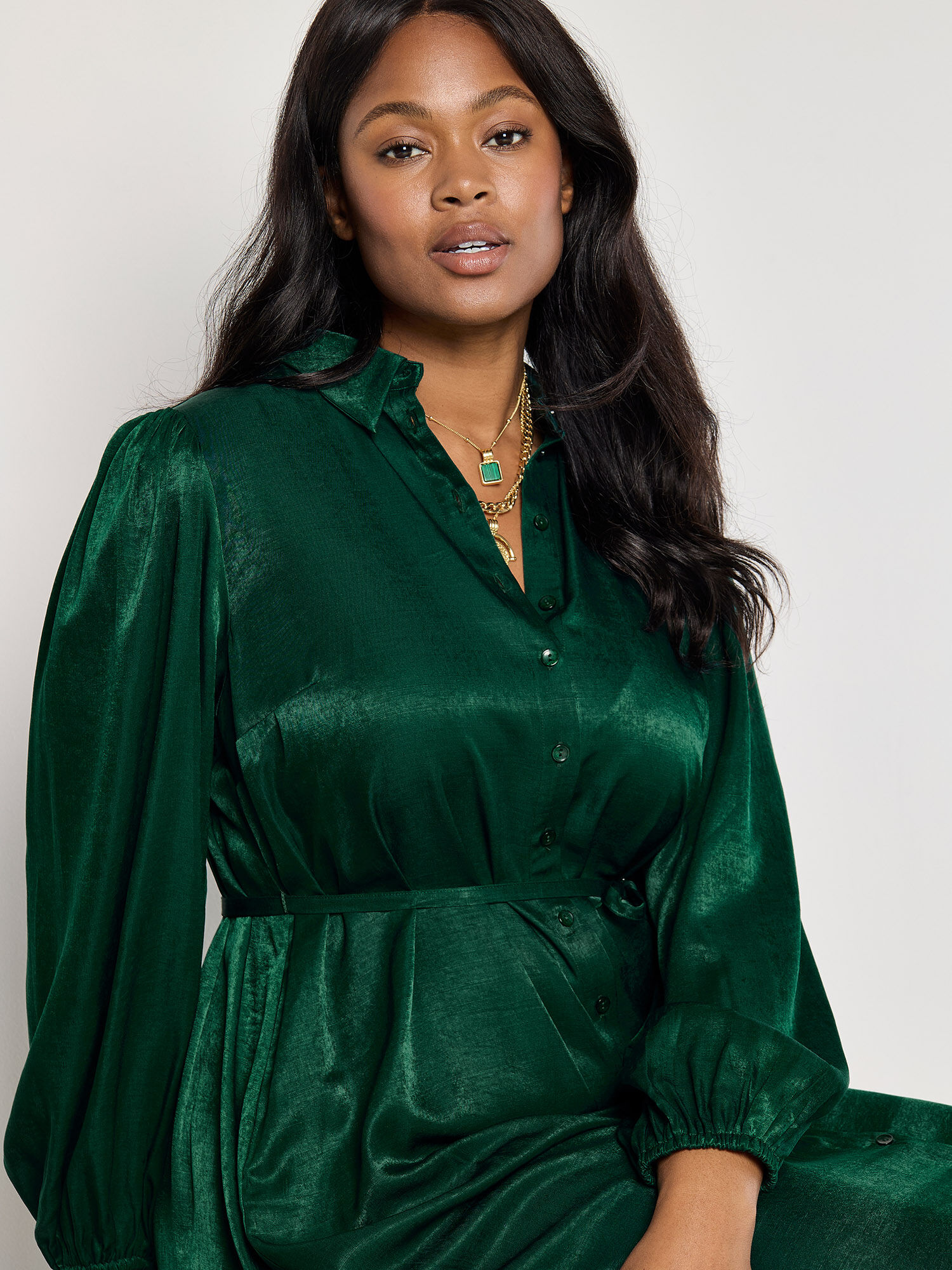 Next satin shirt dress shop