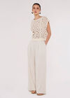 Batwing Crochet Top, Stone, large