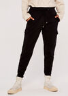 Knitted Cargo Jogger, Black, large