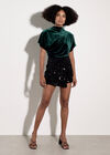 Velvet Batwing T-Shirt, Green, large