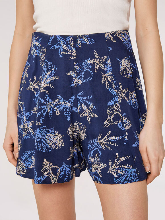 Seashell Shorts, Navy, large