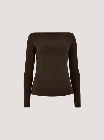 Boat Neck Jersey Top