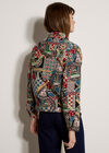 Colourful Card Tapestry Jacket, Navy, large