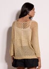 Gold Shimmer Lightweight Jumper, Gold, large