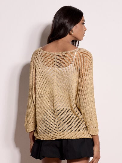 Gold Shimmer Lightweight Jumper