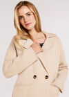 Herringbone Fuzzy  Coatigan, Stone, large