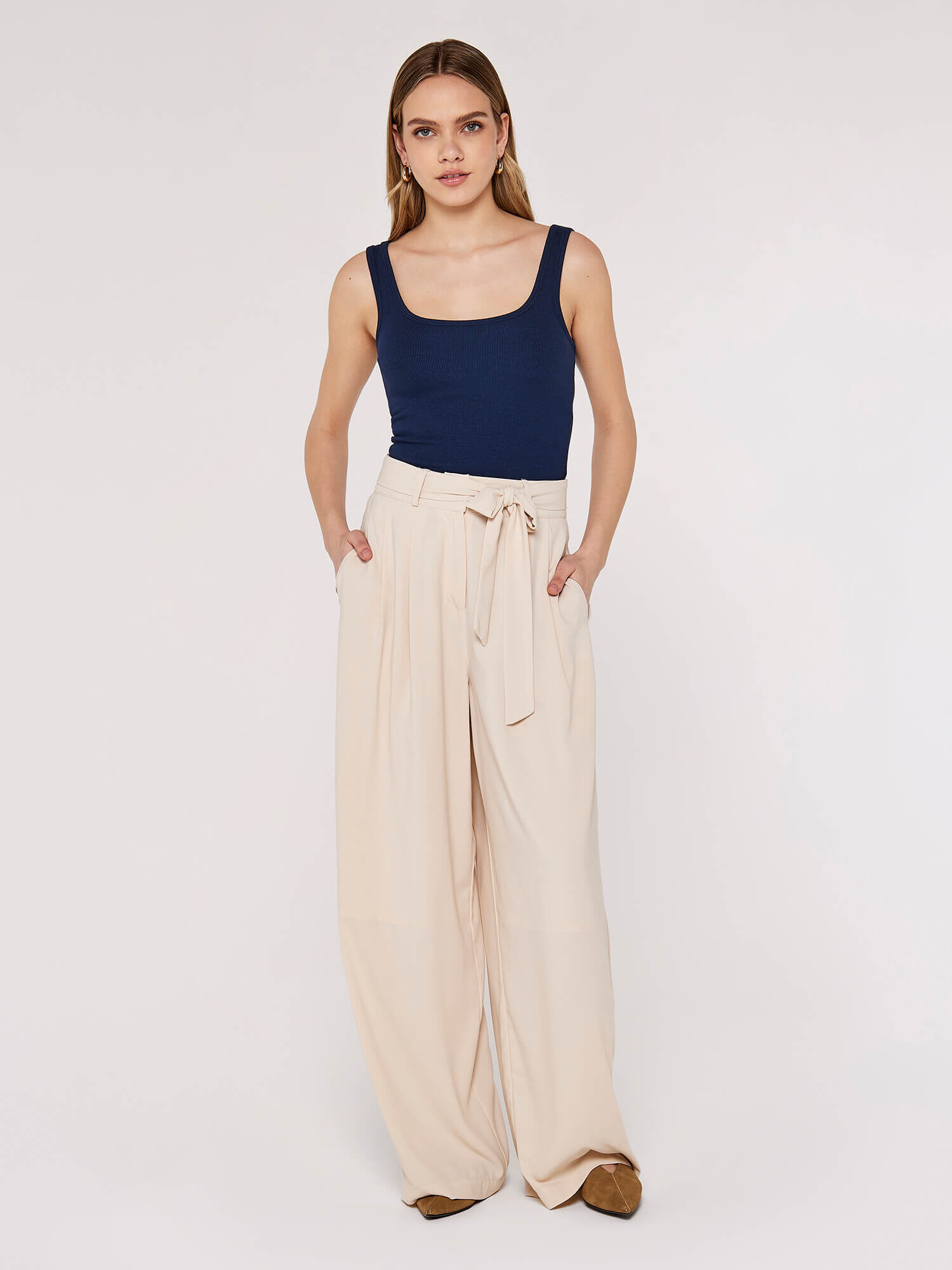 Ribbed Jersey Tank Top | Apricot Clothing