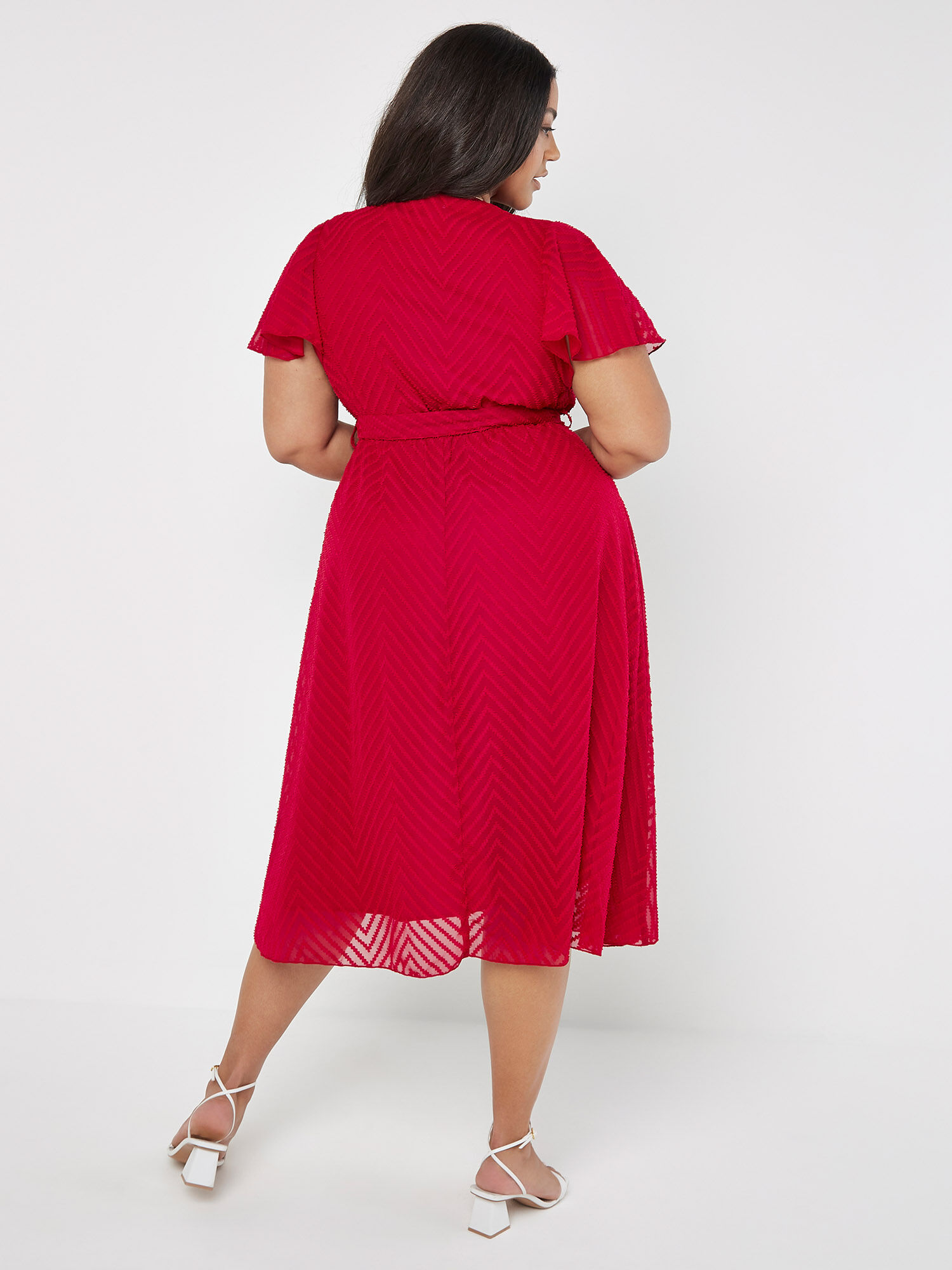 Chevron pleated dress shop