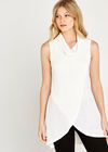 Cowl Neck Tunic Top, Cream, large