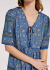 Sarasa Floral Mini Dress, Blue, large
