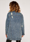 Denim Splash Jacket, Blue, large