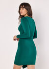 Wrap Bodycon Mini Dress, Green, large