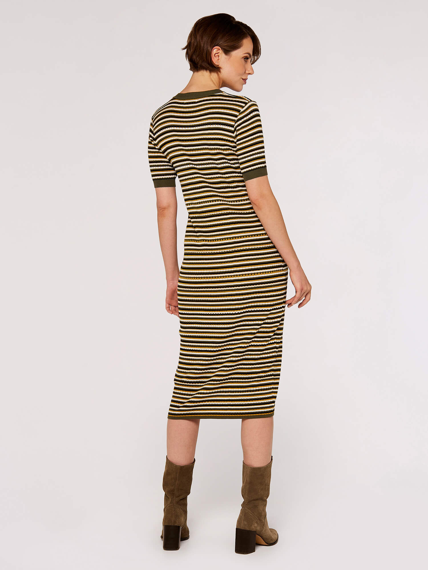 Multi stripe deals dress