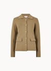 Cotton Knitted Jacket, Stone, large