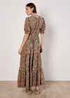 Sarasa Floral Maxi Dress, Khaki, large