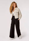Woven Textured Shacket, Stone, large
