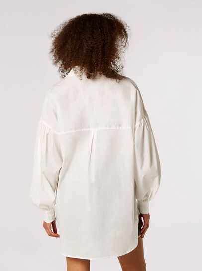 Balloon Sleeve Cotton Shirt