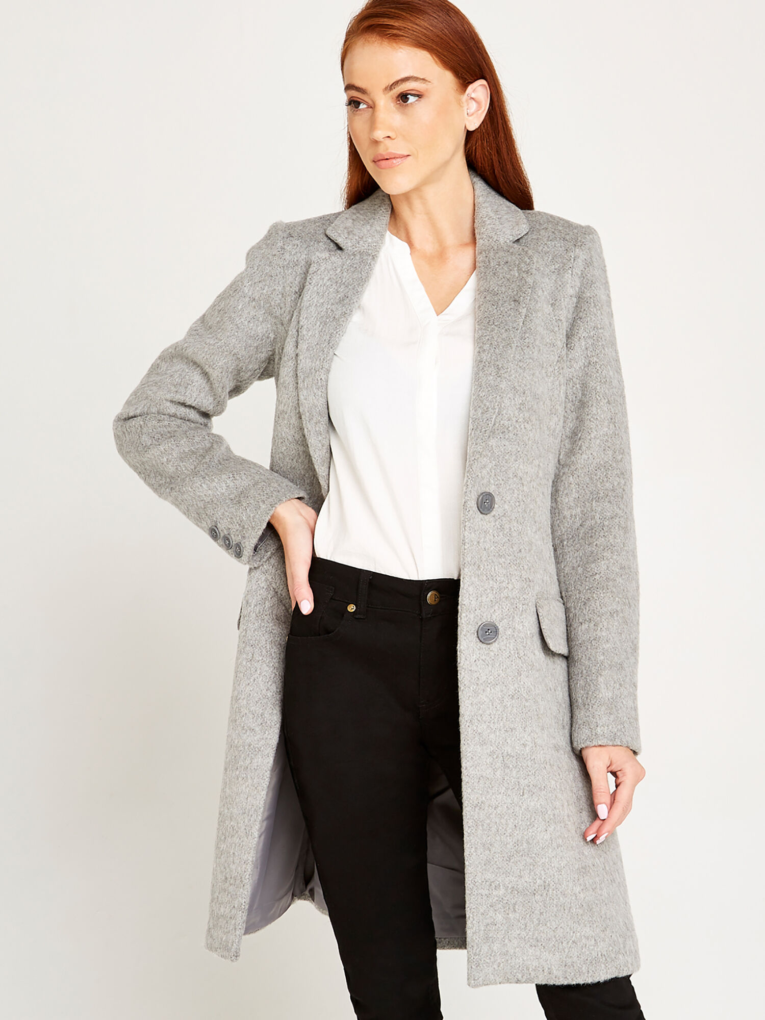 Womens grey coats hotsell uk