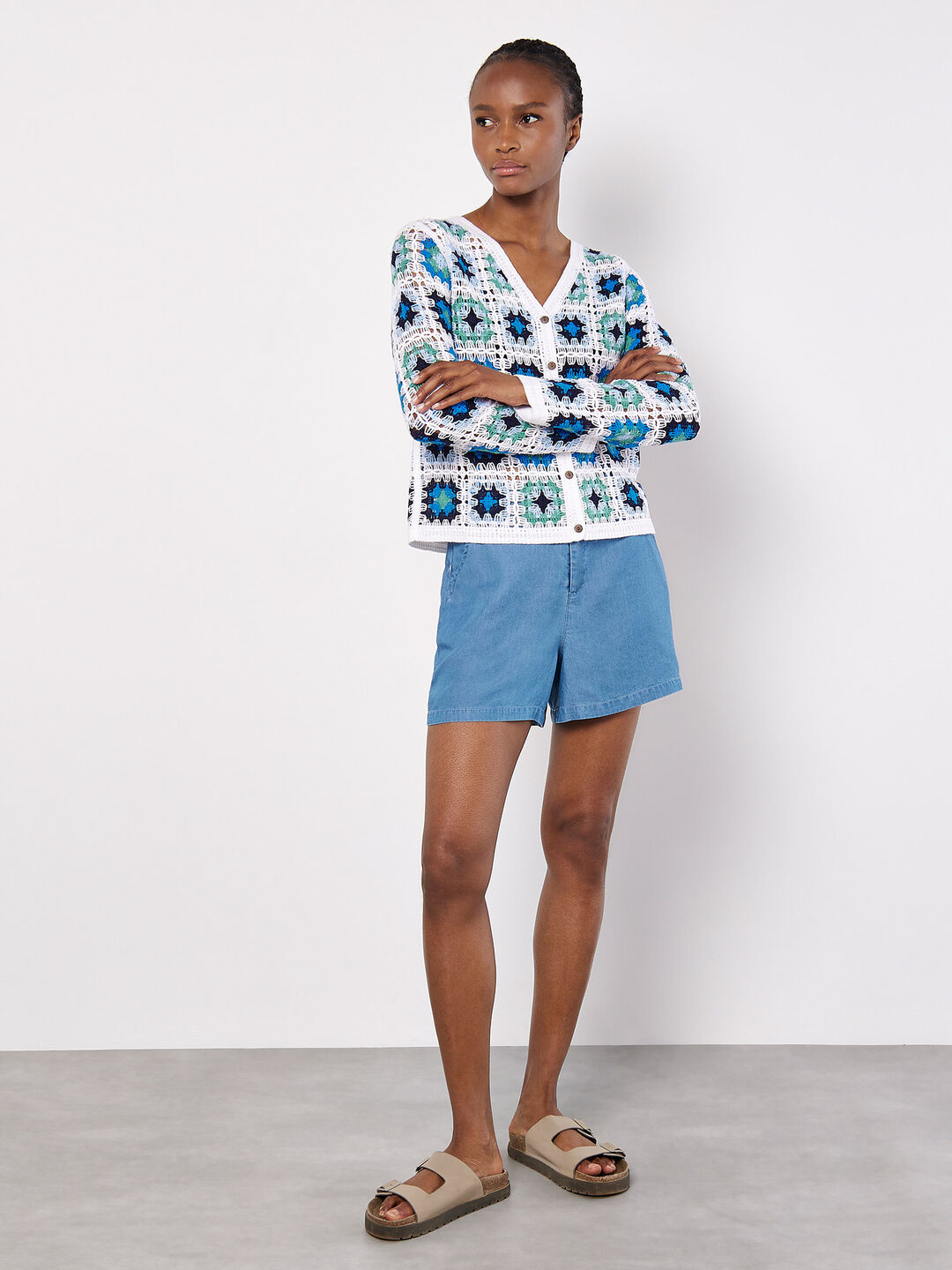 Image of Lightweight Denim Shorts