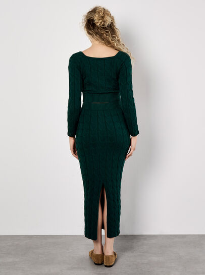 Cable Knit Cropped Jumper