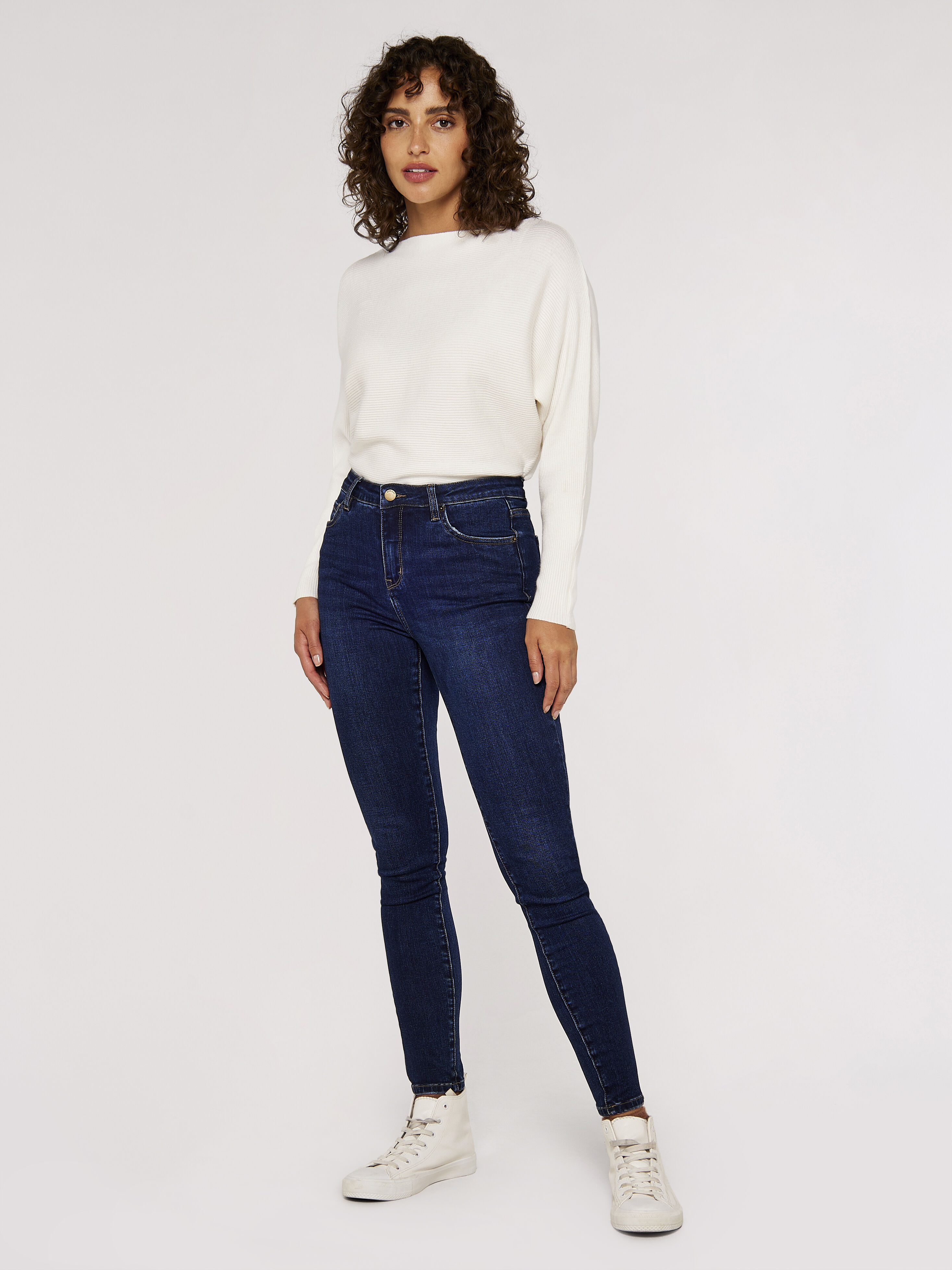 Mid rise Skinny Jeans Apricot Clothing