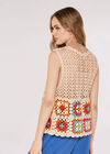 Granny Squares Crochet Waistcoat, Stone, large