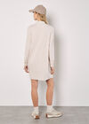 Soft Touch Cocoon Mini Dress, Stone, large