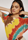 Tie Dye Oversized Top, Orange, large