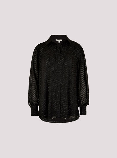 Jacquard Chevron Shimmer Shirt