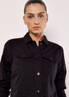 Lightweight Denim Jacket, Black, large