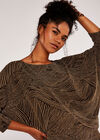 Lurex Swirls Top, Stone, large