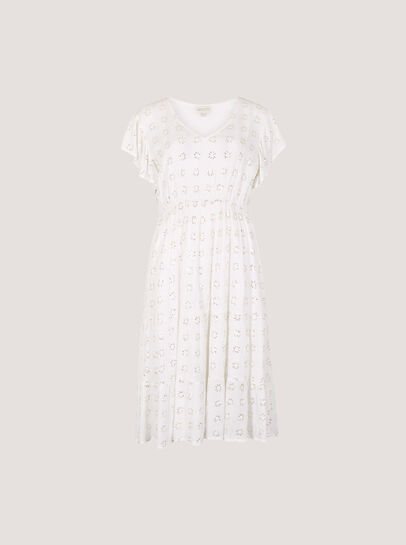 Sequin Floral Embroidered Mini Dress
