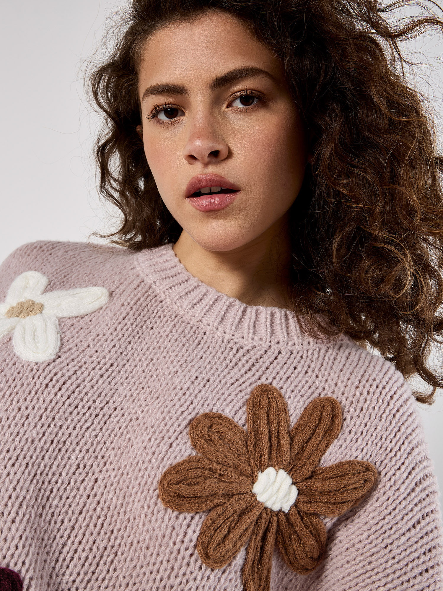 Embroidered Flower Jumper | Apricot Clothing