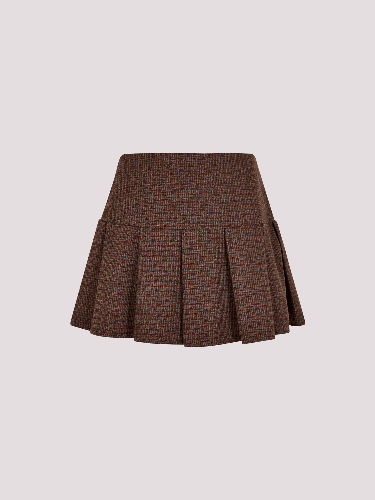【WONDER WONDER】Gellert Hound check pleated mini skirt Bltz Checkered Pleated Mini Skirt - WONDER WONDER | 60