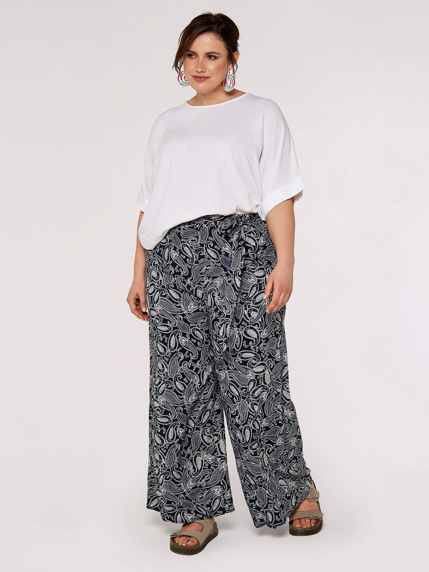 Plus size top palazzo trousers uk