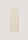 Linen Blend Culotte Trousers, Stone, large