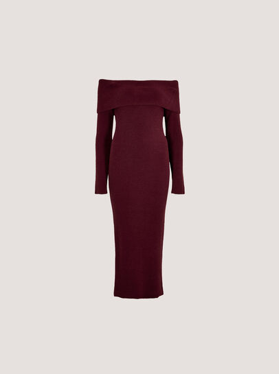 Fluffy Bardot Midaxi Dress