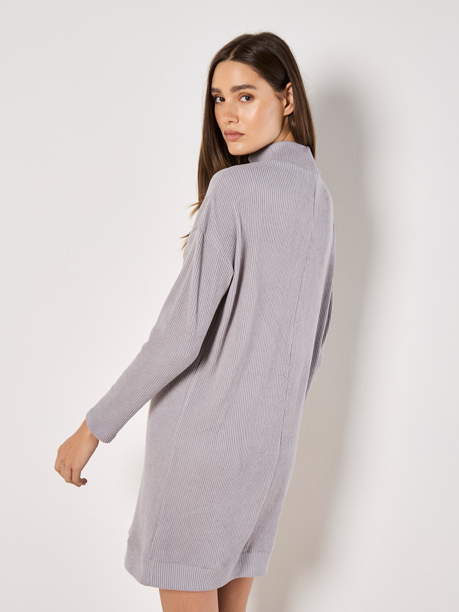 Ribbed Knit Mini Dress | Apricot Clothing
