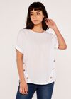 Side Button Top, Cream, large