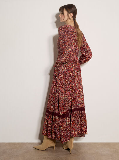 Paisley Floral Maxi Dress
