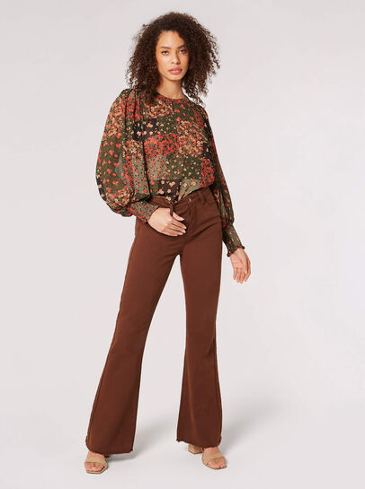 Patchwork Ditsy Floral Top
