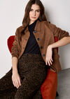 Lightweight Suede Jacket, Brown, large