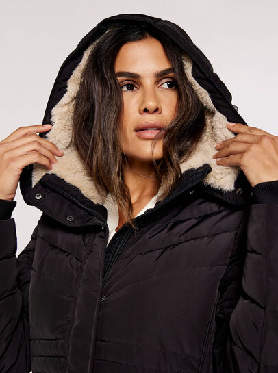 Multi-panel Puffer Coat