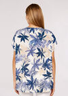 Ornamental Leaf Top, Blue, large