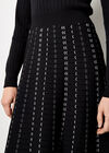 Miniature Detail Knitted Dress, Black, large