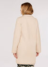 Herringbone Fuzzy  Coatigan, Stone, large