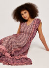 Paisley Crochet Maxi Dress, Pink, large