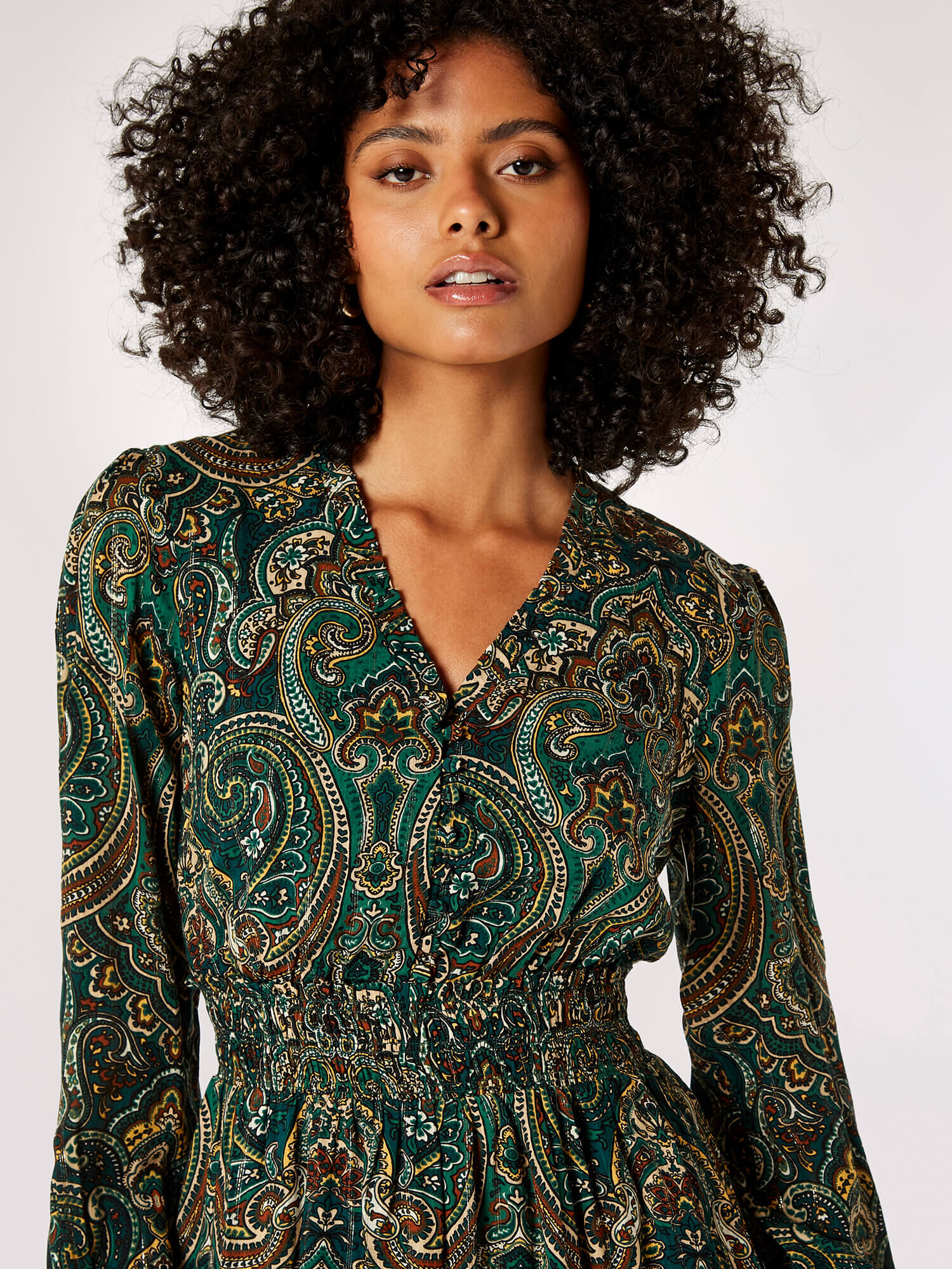 Paisley print on sale mini dress